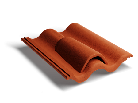 Вентиляционная черепица Kriastak Classic, кирпично-красный