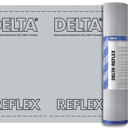 Пароизоляционная пленка с алюминиевым рефлексным слоем Delta-REFLEX 75кв.м. 180 г/м²