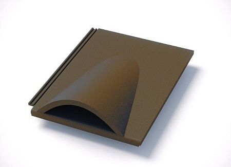 Вентиляционная черепица Kriastak Platt, коричневый