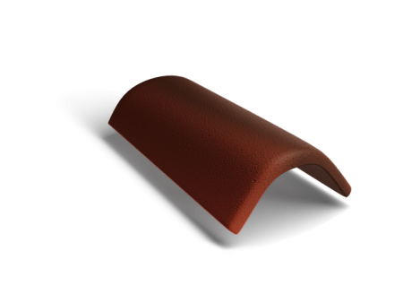 Коньковая черепица Kriastak Antik, кирпично-красный