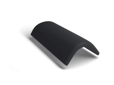 Коньковая черепица Kriastak Classic, антрацит (совместима с PLATT)