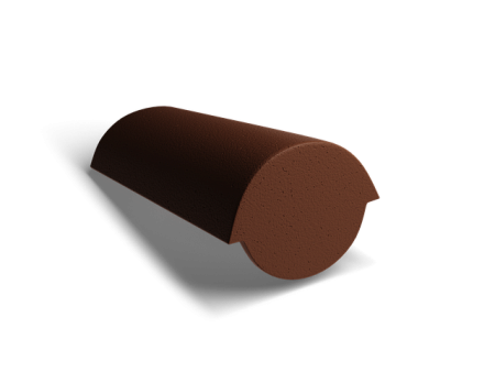 Начальная коньковая черепица Kriastak Classic, коричневый (совместима с PLATT)