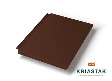 Плоская черепица Kriastak Platt, коричневый