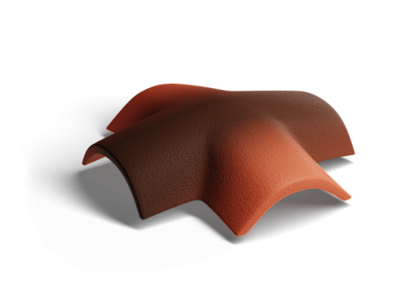 X-образная черепица Kriastak Antik 45 град., кирпично-красный