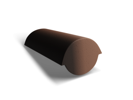 Начальная коньковая черепица Kriastak Antik, коричневый