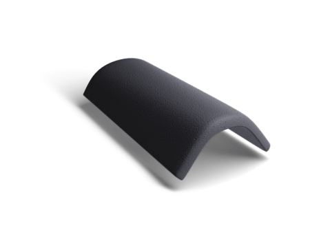 Коньковая черепица Kriastak Classic, графит (совместима с PLATT)