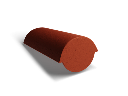 Начальная коньковая черепица Kriastak Classic, красный (совместима с PLATT)