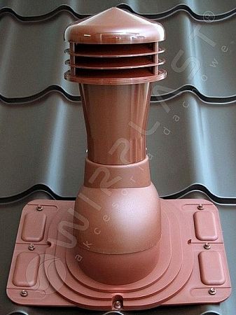 Wirplast К-91 Вентиляционный выход универсальный НЕИЗОЛИРОВАННЫЙ D110мм Н550мм (съемный колпак)