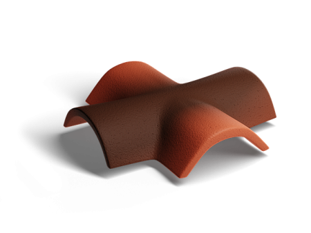 X-образная черепица Kriastak Antik, кирпично-красный