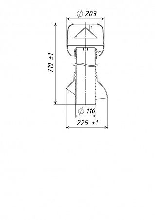 Вентиляционная труба неизолированная ROSSMASTER ТР-84