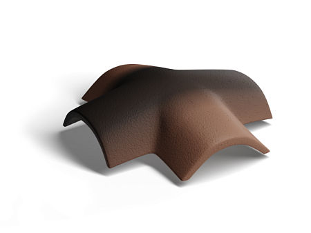 X-образная черепица Kriastak Antik 45 град., коричневый