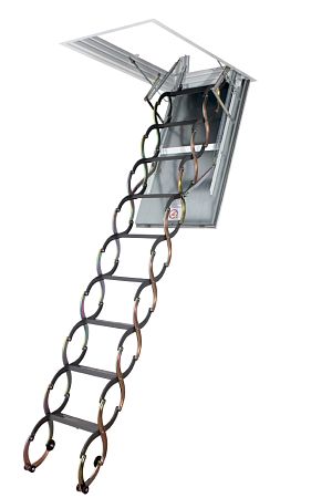 Лестница ножничная металлическая Fakro LSF 70x90x300