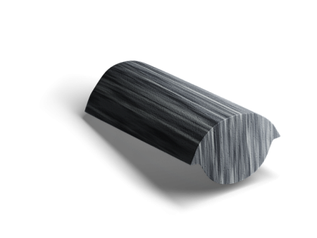 Конечная коньковая черепица Kriastak Antik, серый