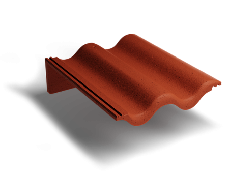 Пультовая волновая черепица Kriastak Classic, красный