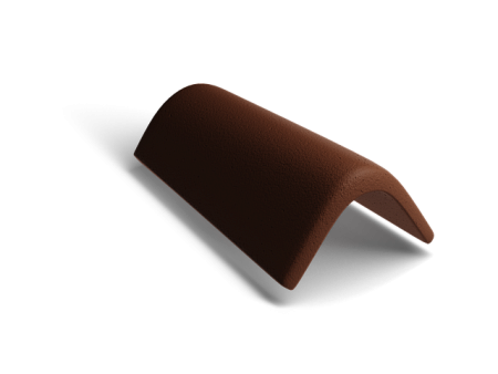 Торцевая черепица Kriastak Classic, коричневый (совместима с PLATT)